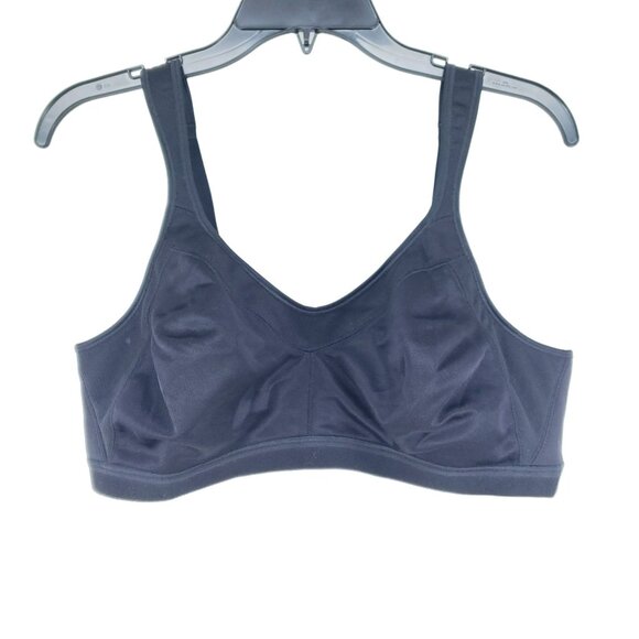 Playtex 18-Hour Active Lifestyle Full-Figure Sports Bra Size 42B Black Wirefree - Picture 1 of 7